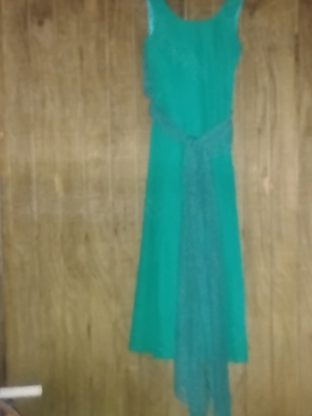 Nikolia Maids Teal Rayon And Acetate Dress